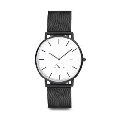 OEM Design Watch factory Black Mesh Band Men Wrist Watch