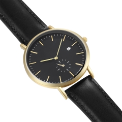 High Quality Men Wrist Watch Genuine Leather Watch