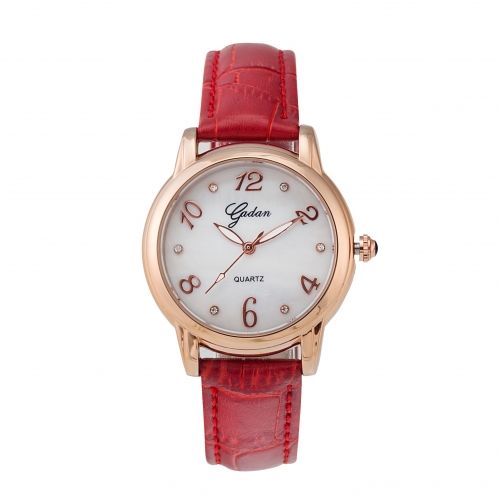 New fashion alloy leather city female quartz watch