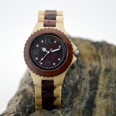 Vogue Wooden  Quartz wrist watch for man