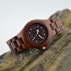 Custom logo hot sale wooden wrist watch