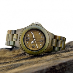 New fashion custom Quartz  wooden wrist watch for  Christmas gift