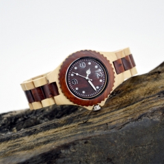 Vogue Wooden  Quartz wrist watch for man