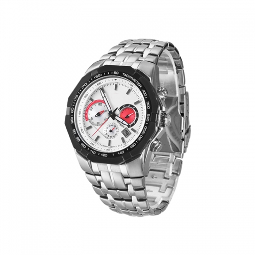 Dress Analog Display Japanese Quartz Silver Watch