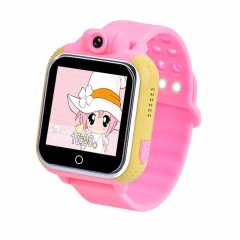 children smart watch with  more functions colorful silicon strap GPS location