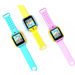 children smart watch with  more functions colorful silicon strap GPS location