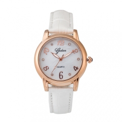 Rose Gold Casual Quartz swiss movement waterproof  Watch for lady