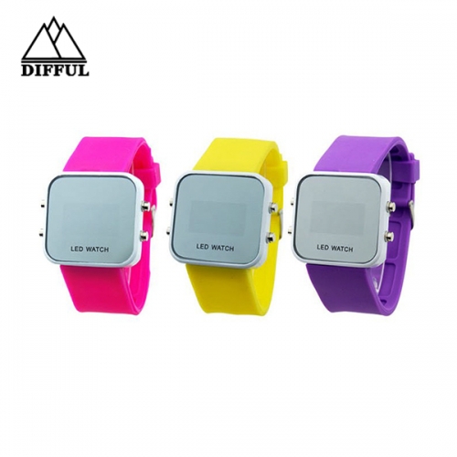 high quality hot sale watch silicon watch LED watch with digital display watch