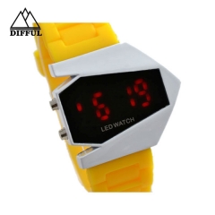 Aircraft LED watch silicon material digital display different color strap hot sale with high quality