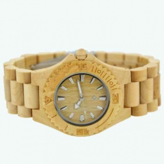 Best Sale Analog high-grade  Gents wooden Quartz  Wrist Watches