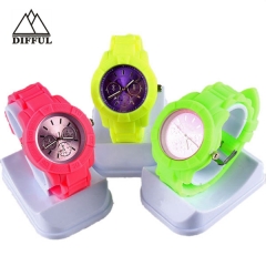 hot sale silicon material strap within high quality sports bracelet colorful watch