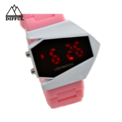 Aircraft LED watch silicon material digital display different color strap hot sale with high quality