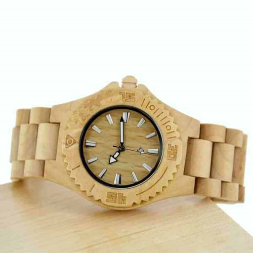 Best Sale Analog high-grade  Gents wooden Quartz  Wrist Watches