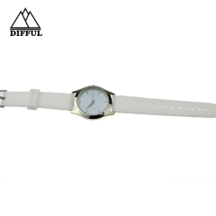 alloy case watch silicon material strap watch white color strap with high quality hot sale watch