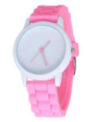 rubber material strap in more colors watch high quality wristband,sports watch for women